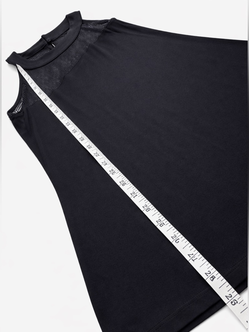 INC Black Mesh Sleeveless Tank Top NWT - Picture 5 of 8